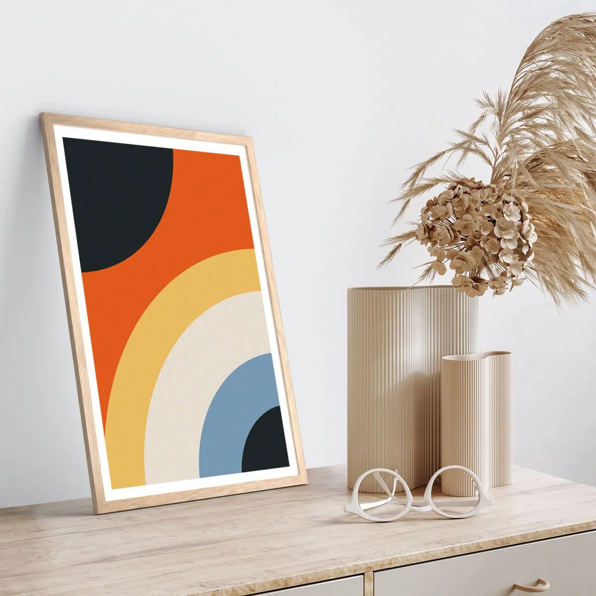 Plakat w ramie jasny dąb - Ku sobie - 70x100 cm