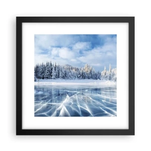 Plakat w czarnej ramie - Olśniewający i krystaliczny widok - 30x30 cm