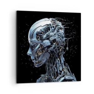 Obraz na płótnie - Technologia jest kobietą - 50x50 cm