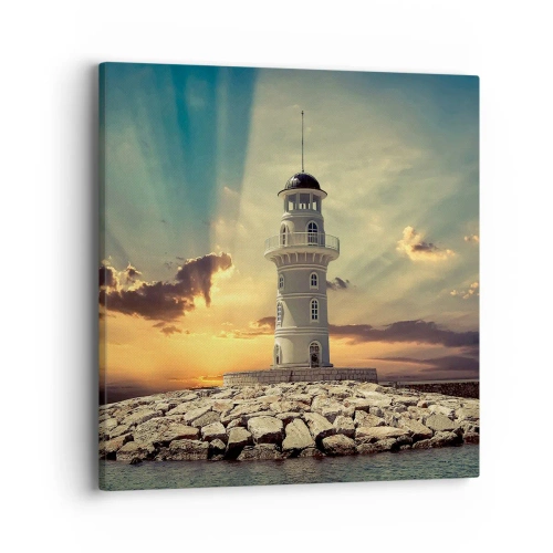 Obraz na płótnie - Światło - Dobro - Piękno - 40x40 cm