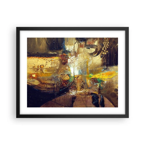 Plakat w czarnej ramie - Zimno, cieplej, gorąco - 50x40 cm