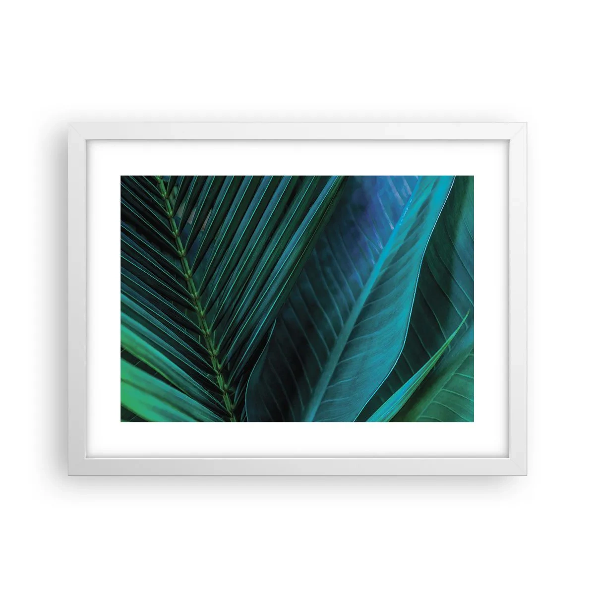 Plakat w białej ramie - Anatomia zieleni - 40x30 cm