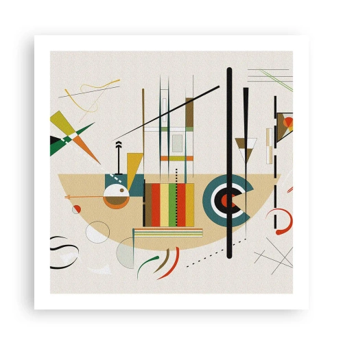 Plakat - I świat się śmieje - 60x60 cm