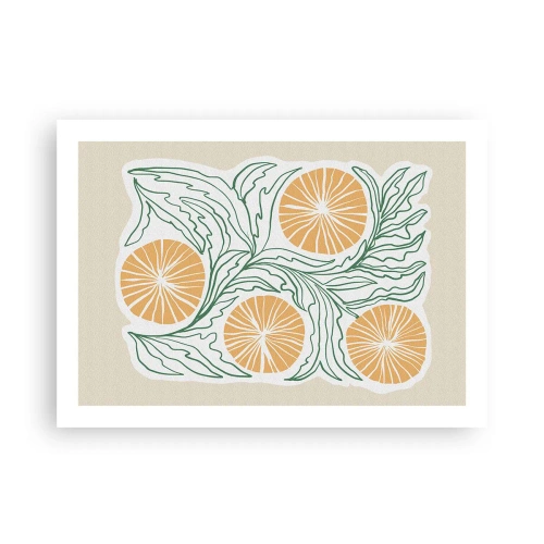 Plakat - Etnicznie z nutą abstrakcji - 70x50 cm