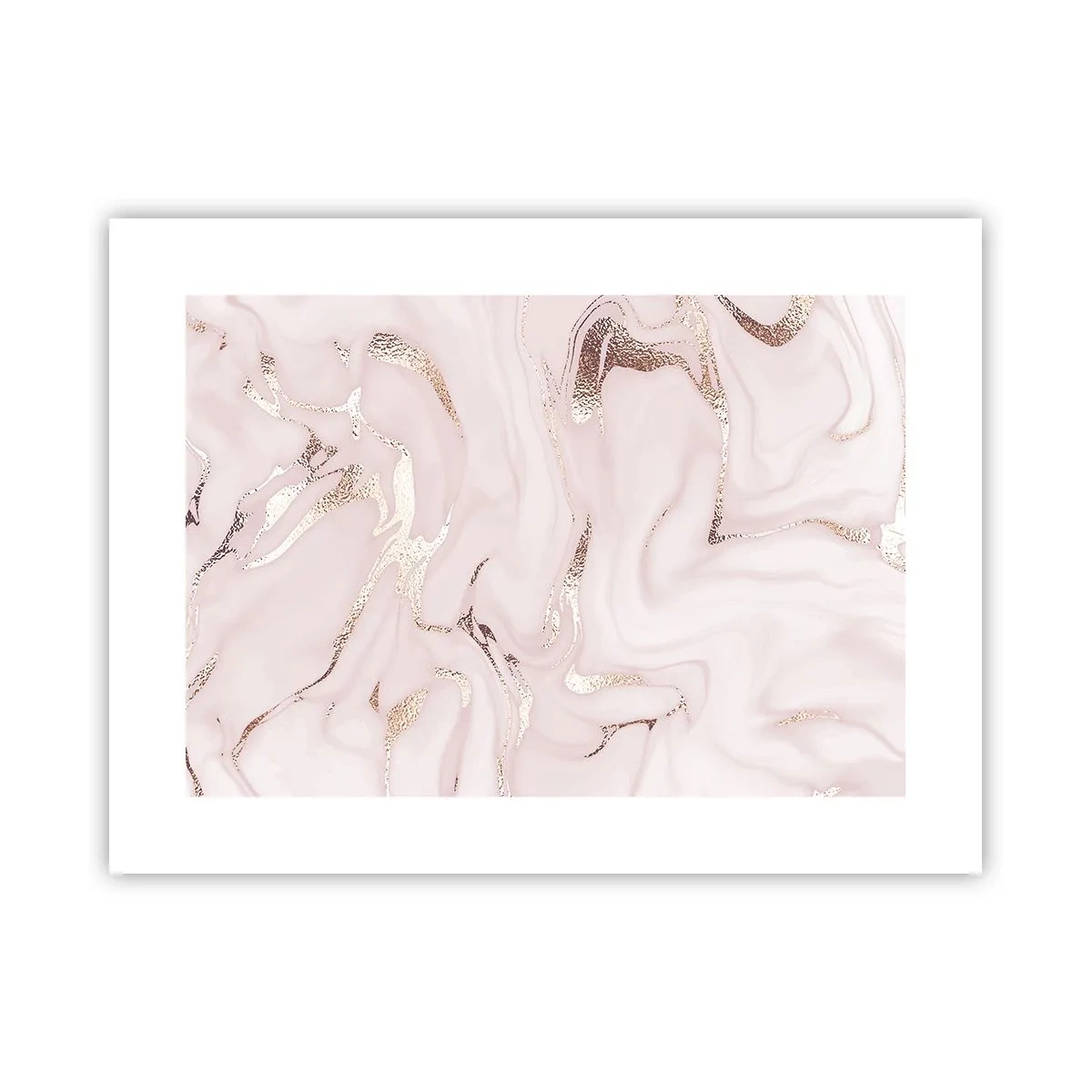 Plakat - W różowym szale - 40x30 cm