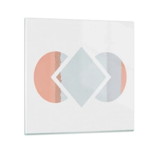 Obraz na szkle - Sytuacja jest jasna - 60x60 cm