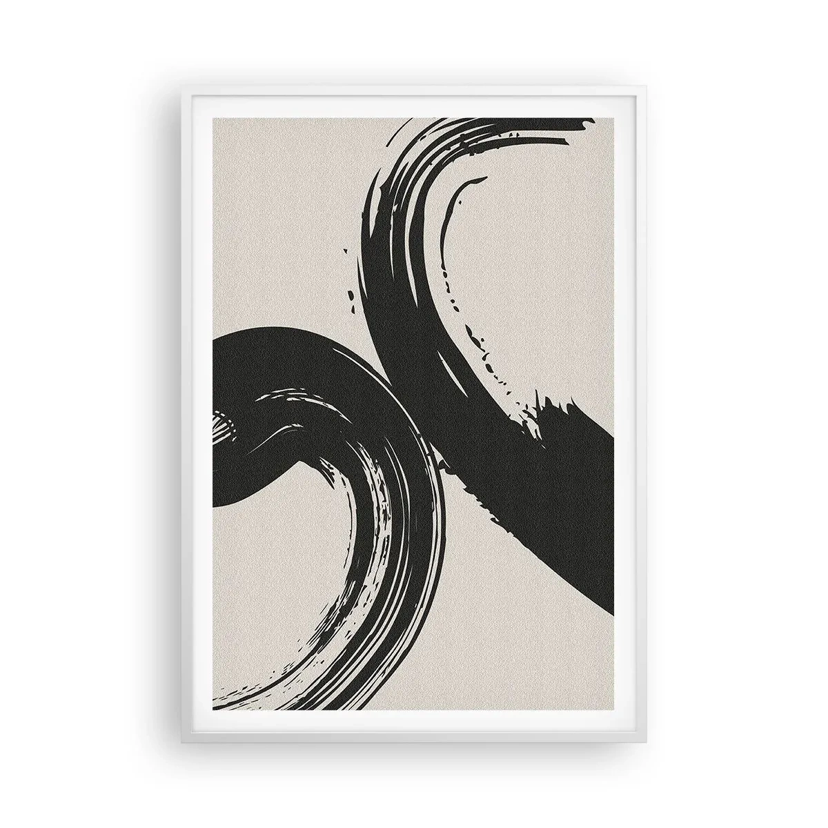 Plakat w białej ramie - Zamaszyście i koliście - 70x100 cm