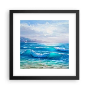 Plakat w czarnej ramie - Niesie ukojenie - 30x30 cm