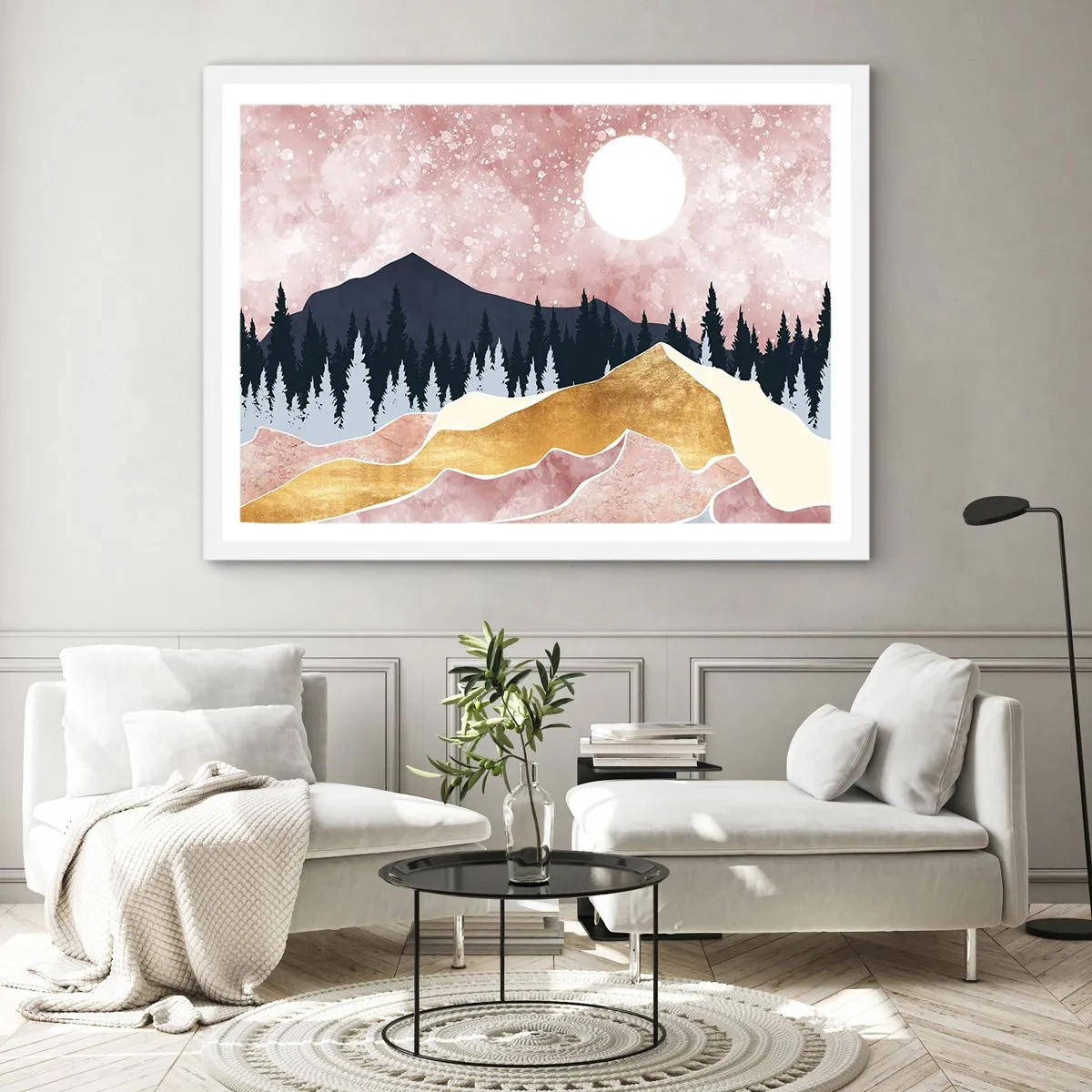 Plakat w białej ramie - Nocna straż - 50x40 cm