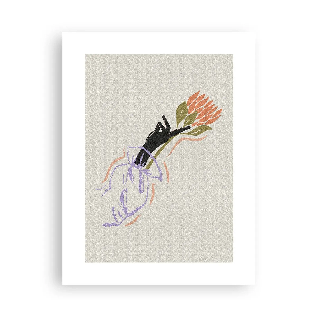 Plakat - Siostrzany dotyk - 30x40 cm