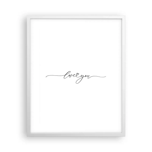 Plakat w białej ramie - Czarno na białym - 40x50 cm