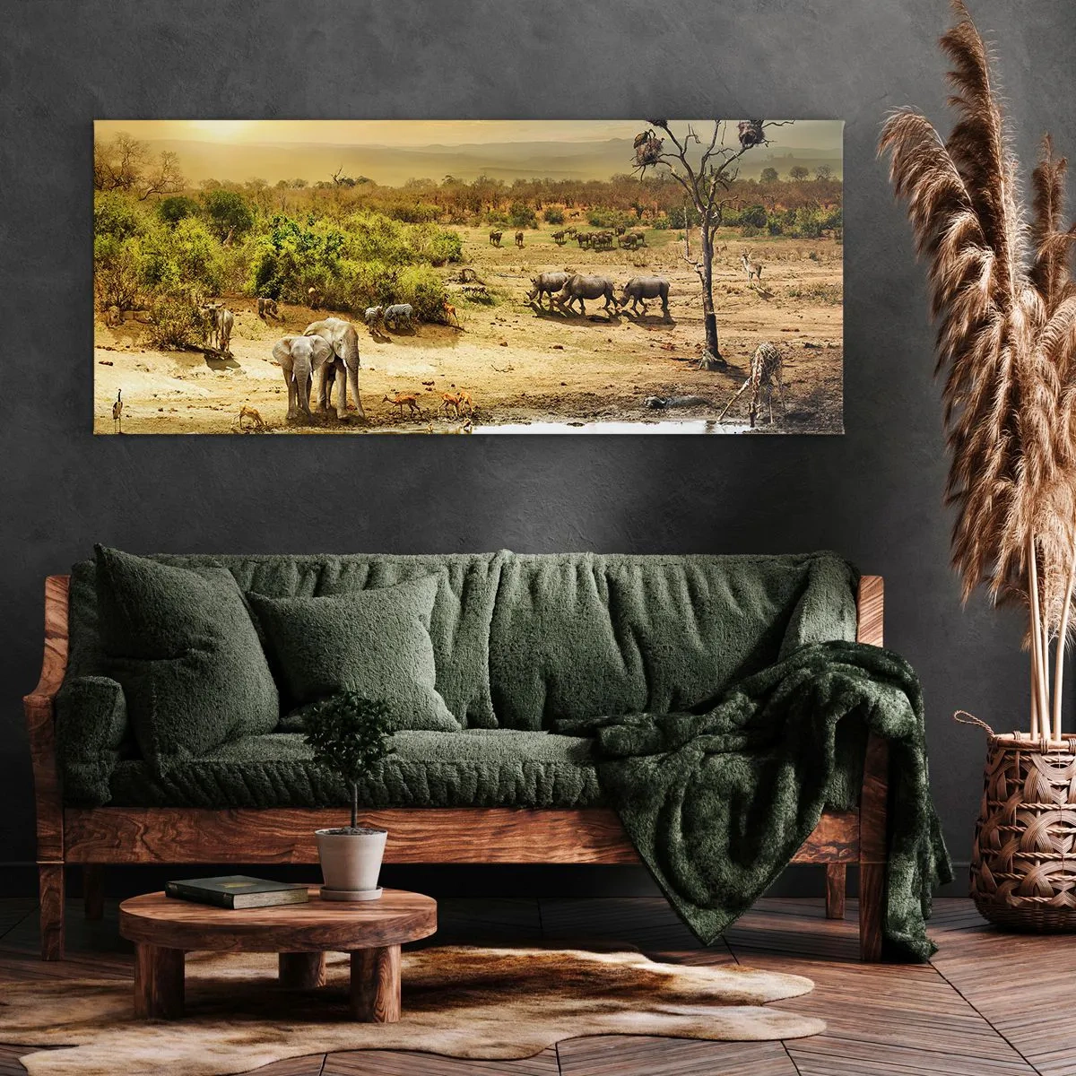 Obraz na płótnie - "Z Edenu zaś wypływała rzeka…" - 100x40 cm