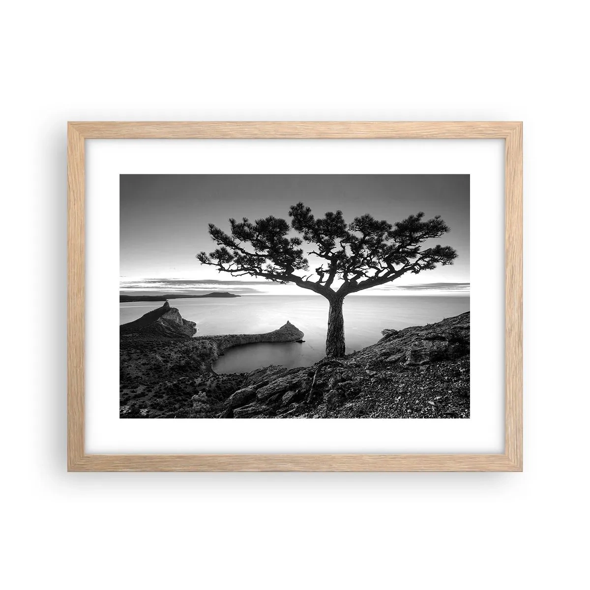 Plakat w ramie jasny dąb - Spokój aż po horyzont - 40x30 cm