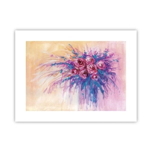 Plakat - Różana fontanna - 40x30 cm