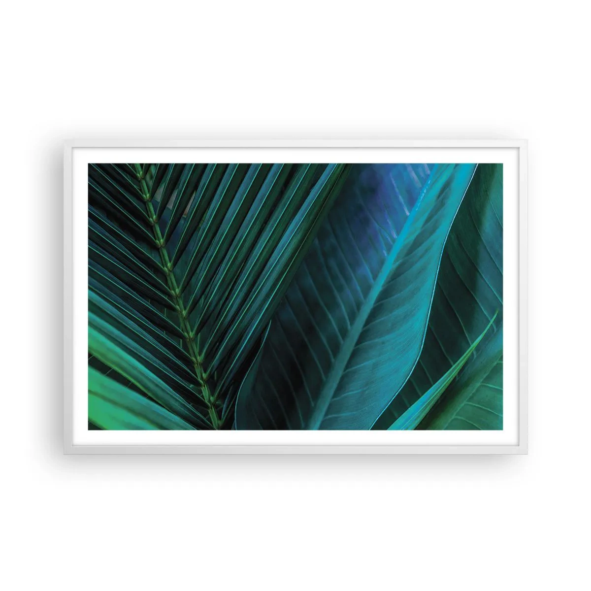 Plakat w białej ramie - Anatomia zieleni - 91x61 cm