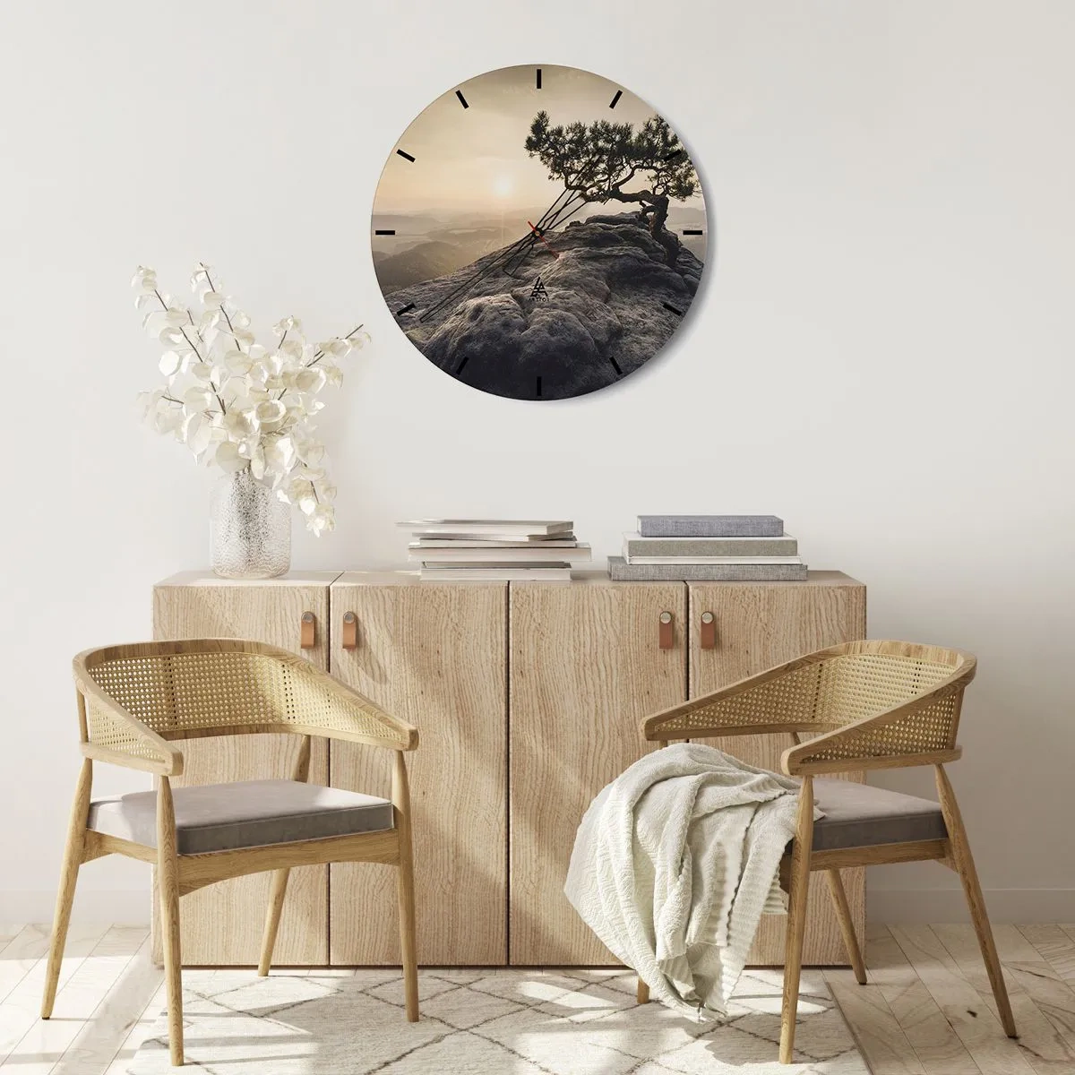 Zegar ścienny - Życie zawsze zwycięża - 30x30 cm