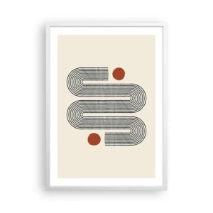 Plakat w białej ramie - Od początku do końca - 50x70 cm