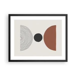 Plakat w czarnej ramie - W centrum uwagi - 50x40 cm
