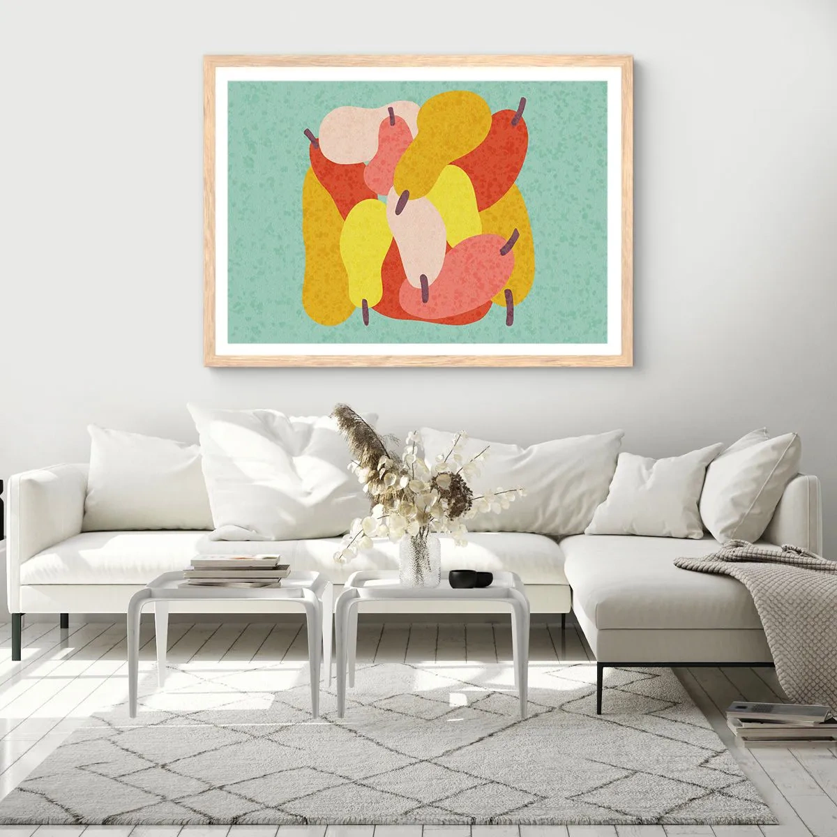 Plakat w ramie jasny dąb - Spróbuj letniego słońca - 91x61 cm