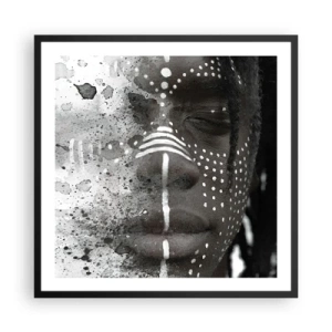 Plakat w czarnej ramie - Odkryj pierwotnego ducha - 60x60 cm