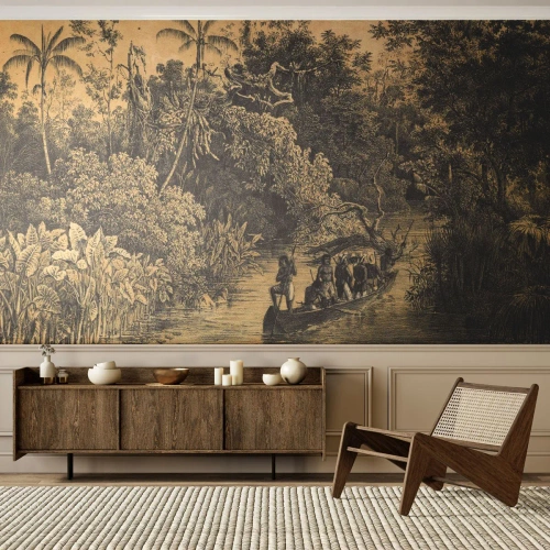 Fototapeta Premium Canvas - Wyprawa do źródła - Dżungla, Amazonia, Tropiki - 300x210 cm