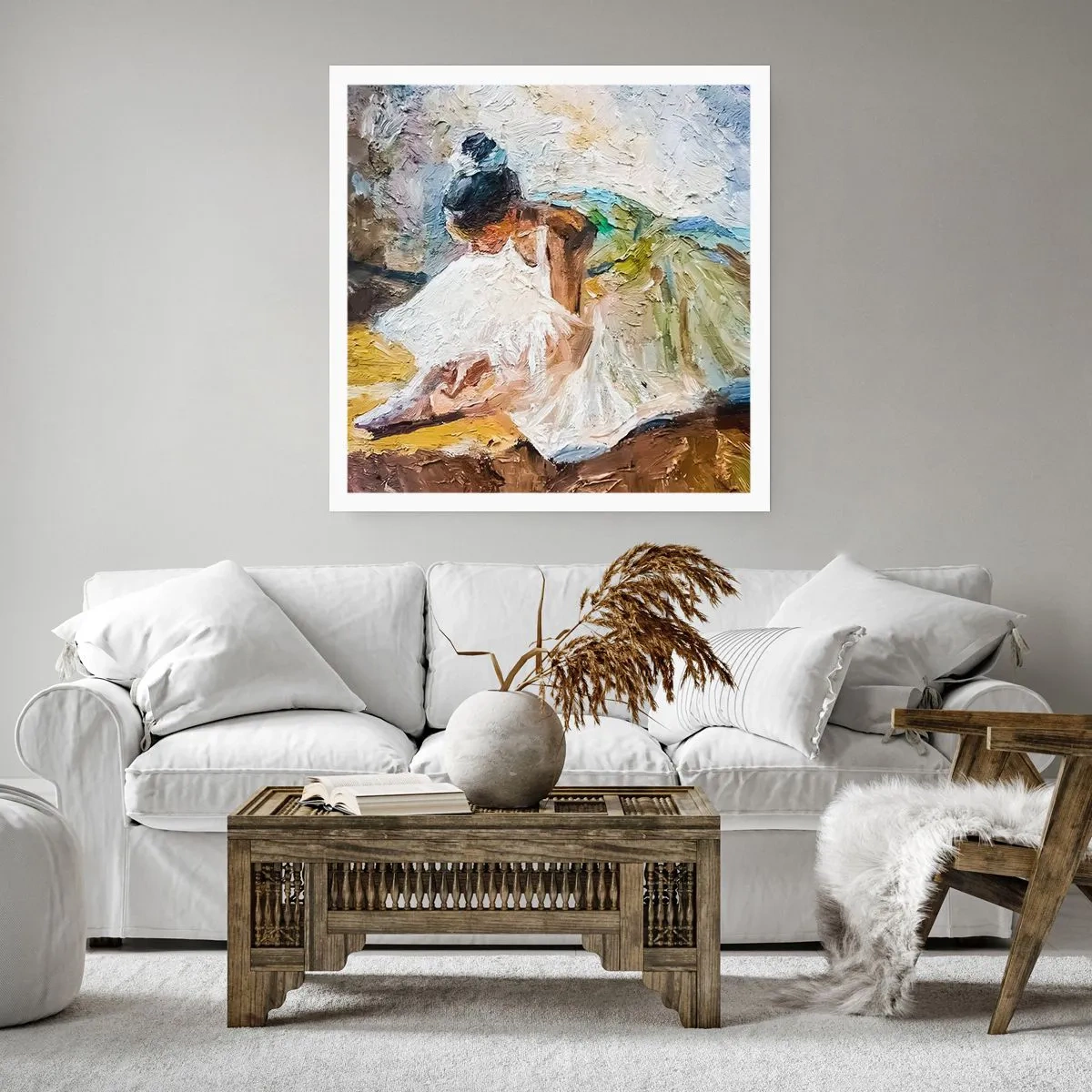 Plakat - Z obrazu Degasa - 40x40 cm