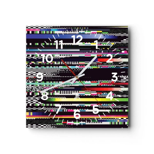 Zegar ścienny - Obraz konrolny rzeczywistości - 40x40 cm