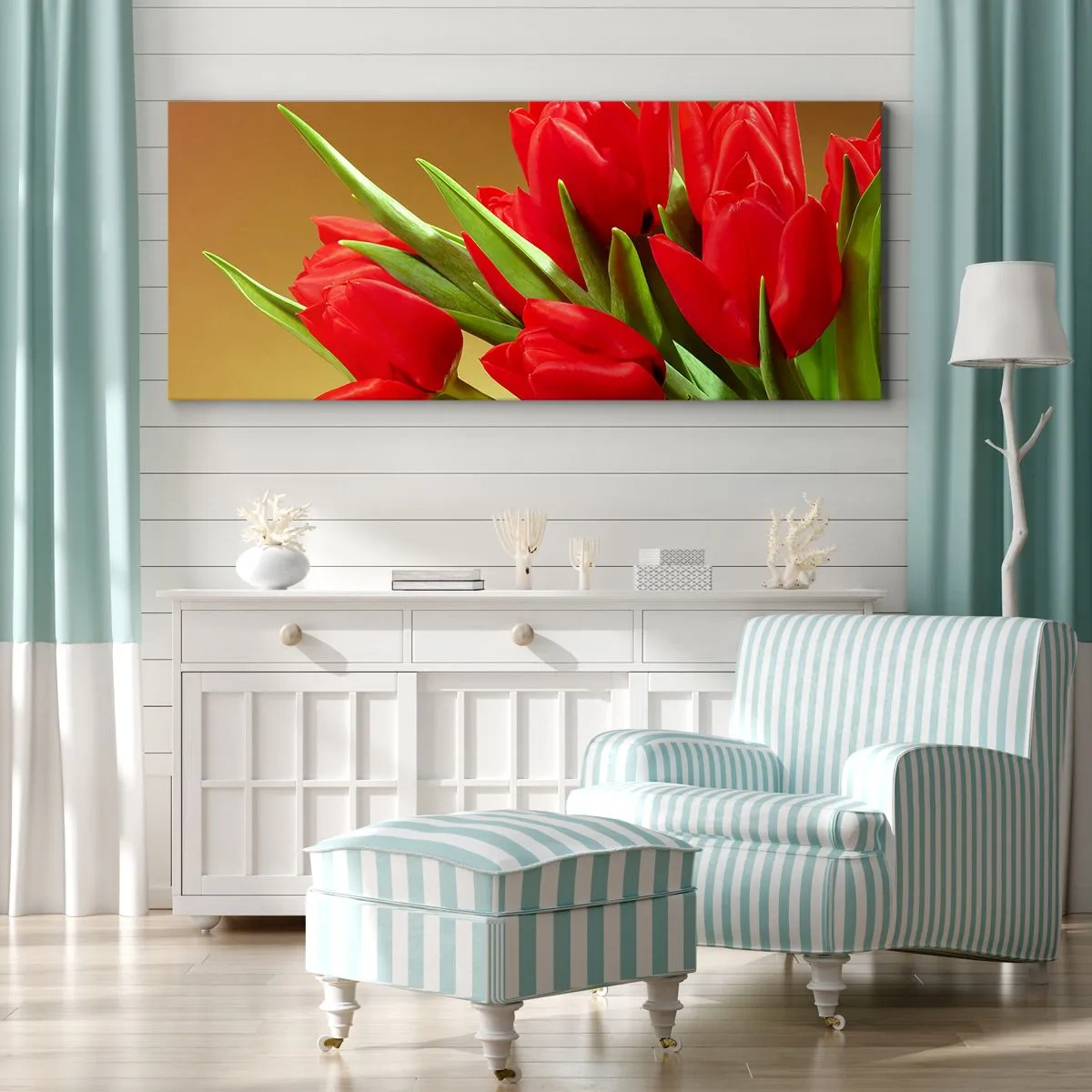 Obraz na płótnie - Pęk wiosennej radości - 100x40 cm