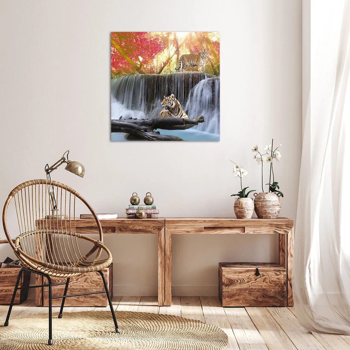 Obraz na płótnie - Pejzaż surrealistyczny - 70x70 cm
