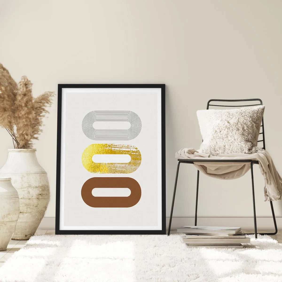 Plakat w czarnej ramie - Ooo! - 70x100 cm