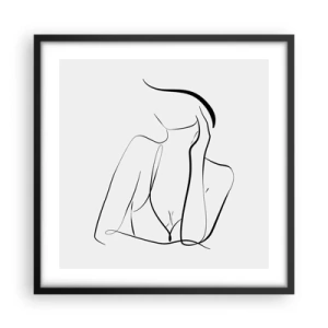 Plakat w czarnej ramie - Na fali marzeń - 50x50 cm