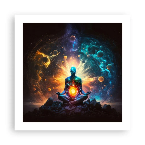 Plakat - Kosmiczny spokój - 50x50 cm