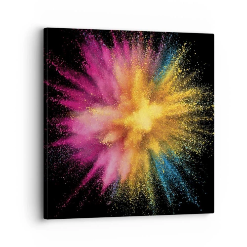 Obraz na płótnie - Narodziny barw  - 30x30 cm