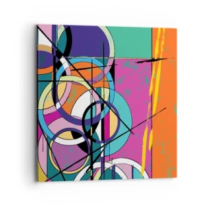 Obraz na płótnie - Koło za kołem - 70x70 cm