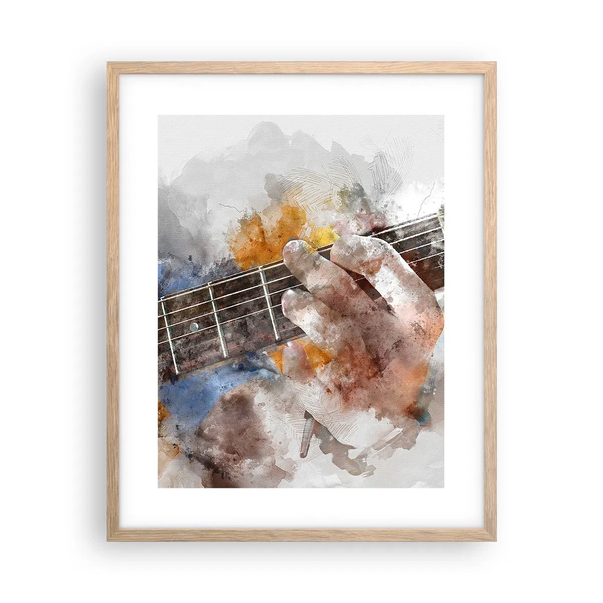 Plakat w ramie jasny dąb - Poezja między strunami - 40x50 cm