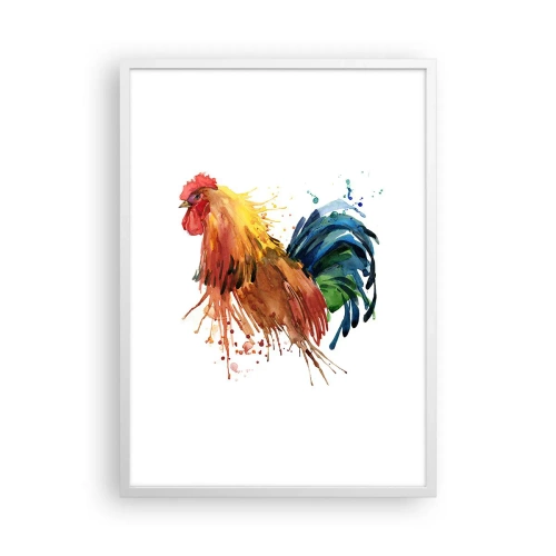 Plakat w białej ramie - Królewska szata, królewska duma - 50x70 cm