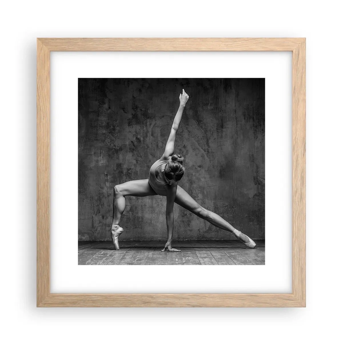 Plakat w ramie jasny dąb - Ideał równowagi - 30x30 cm