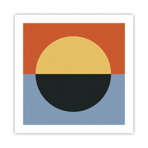 Plakat - Kompozycja ciepła i chłodu - 50x50 cm