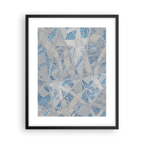 Plakat w czarnej ramie - W szaroniebieskim labiryncie - 40x50 cm