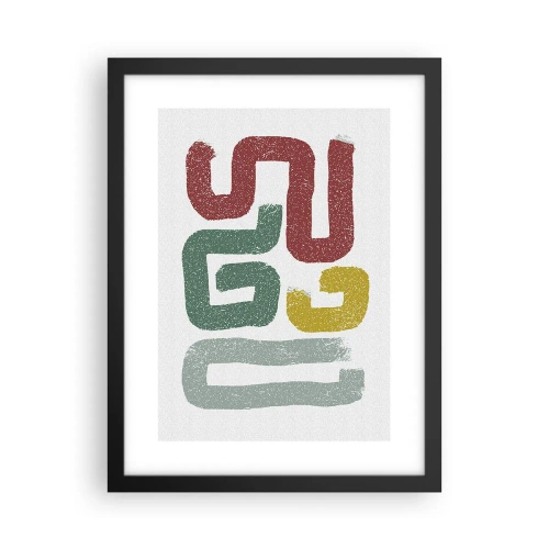 Plakat w czarnej ramie - W nieznanym języku - 30x40 cm