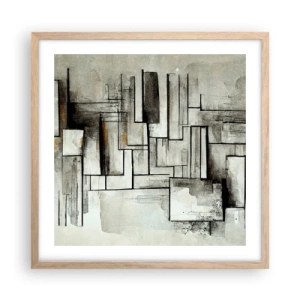 Plakat w ramie jasny dąb - Siła prostoty - 50x50 cm