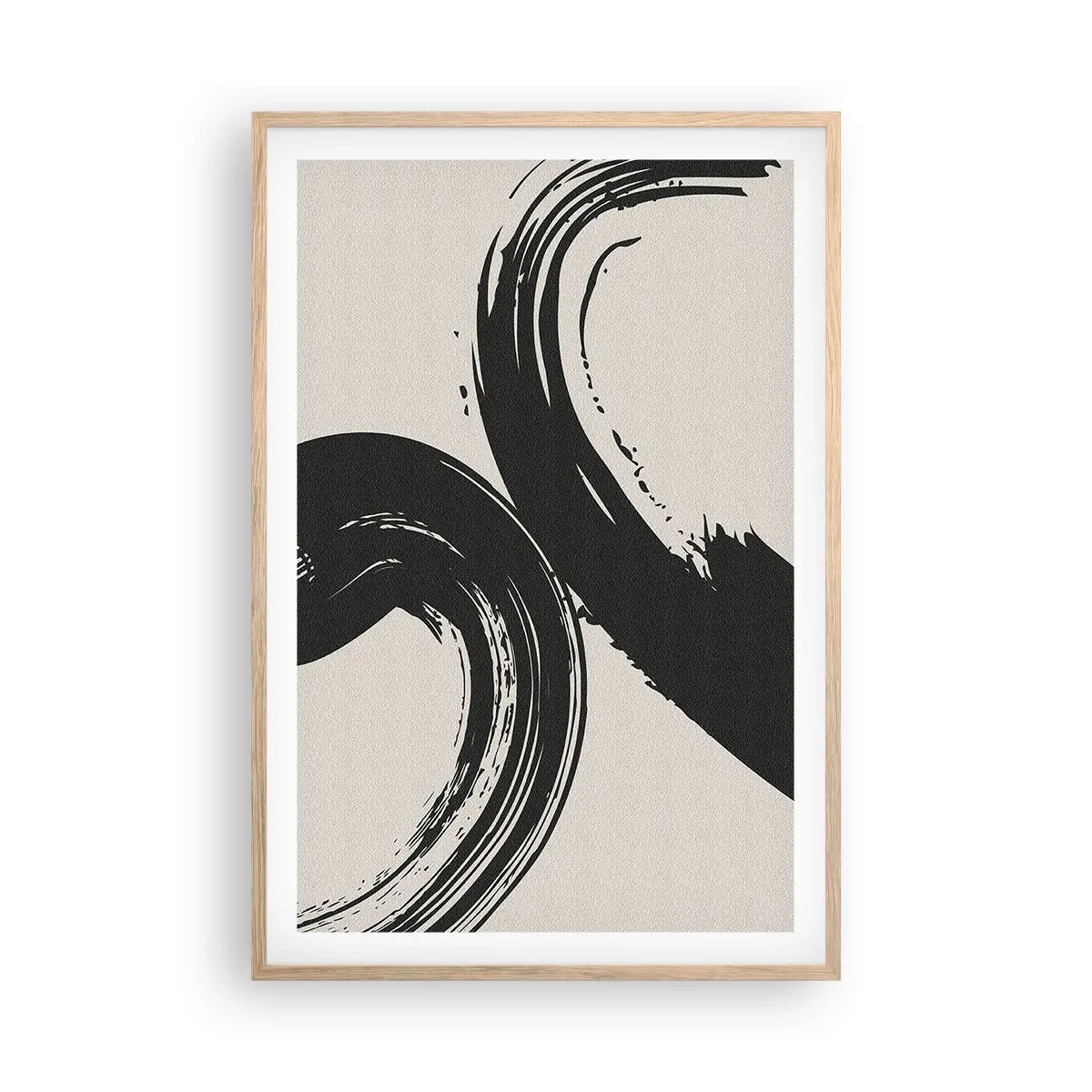 Plakat w ramie jasny dąb - Zamaszyście i koliście - 61x91 cm