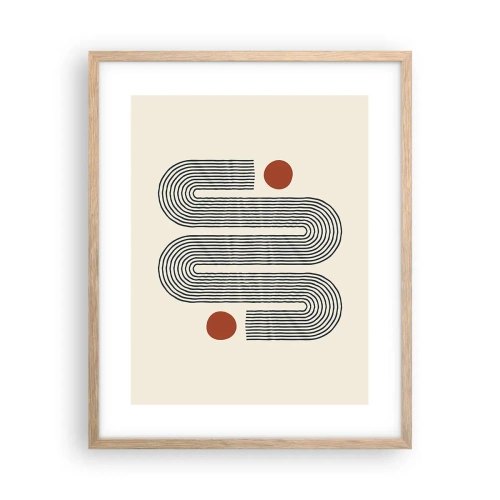 Plakat w ramie jasny dąb - Od początku do końca - 40x50 cm