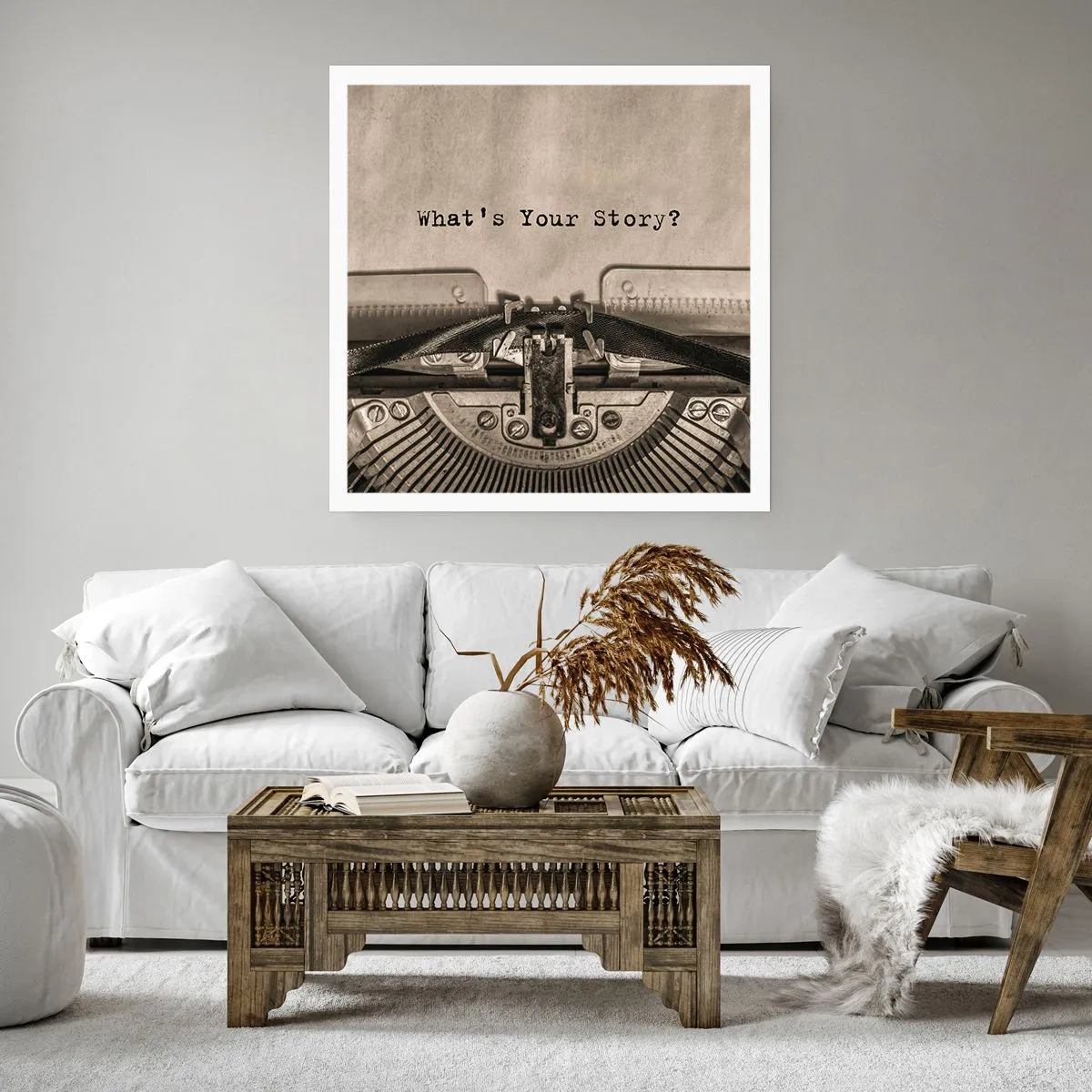 Plakat - Opowiedz mi - 30x30 cm