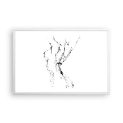 Plakat w białej ramie - Piękna i silna - 91x61 cm