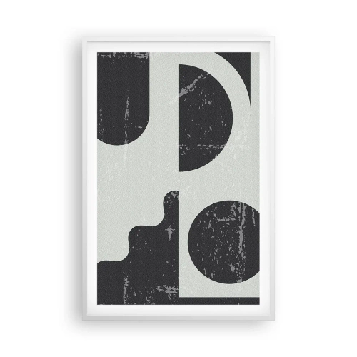 Plakat w białej ramie - Kompozycja ponad i pod - 61x91 cm