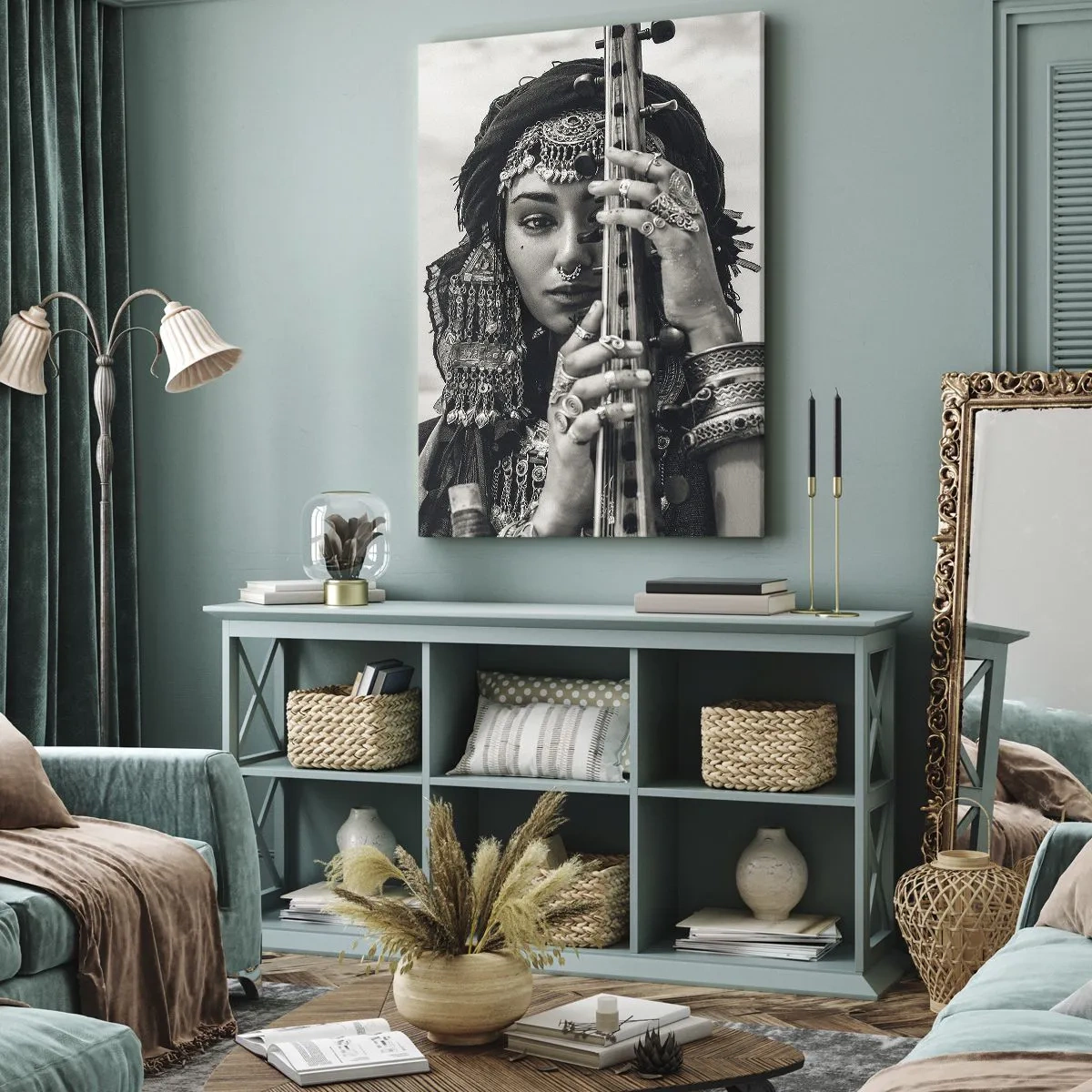 Obraz na płótnie - Sama muzyka orientu - 45x80 cm