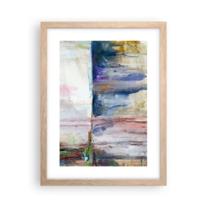 Plakat w ramie jasny dąb - Barwne wrażenia i skojarzenia - 30x40 cm
