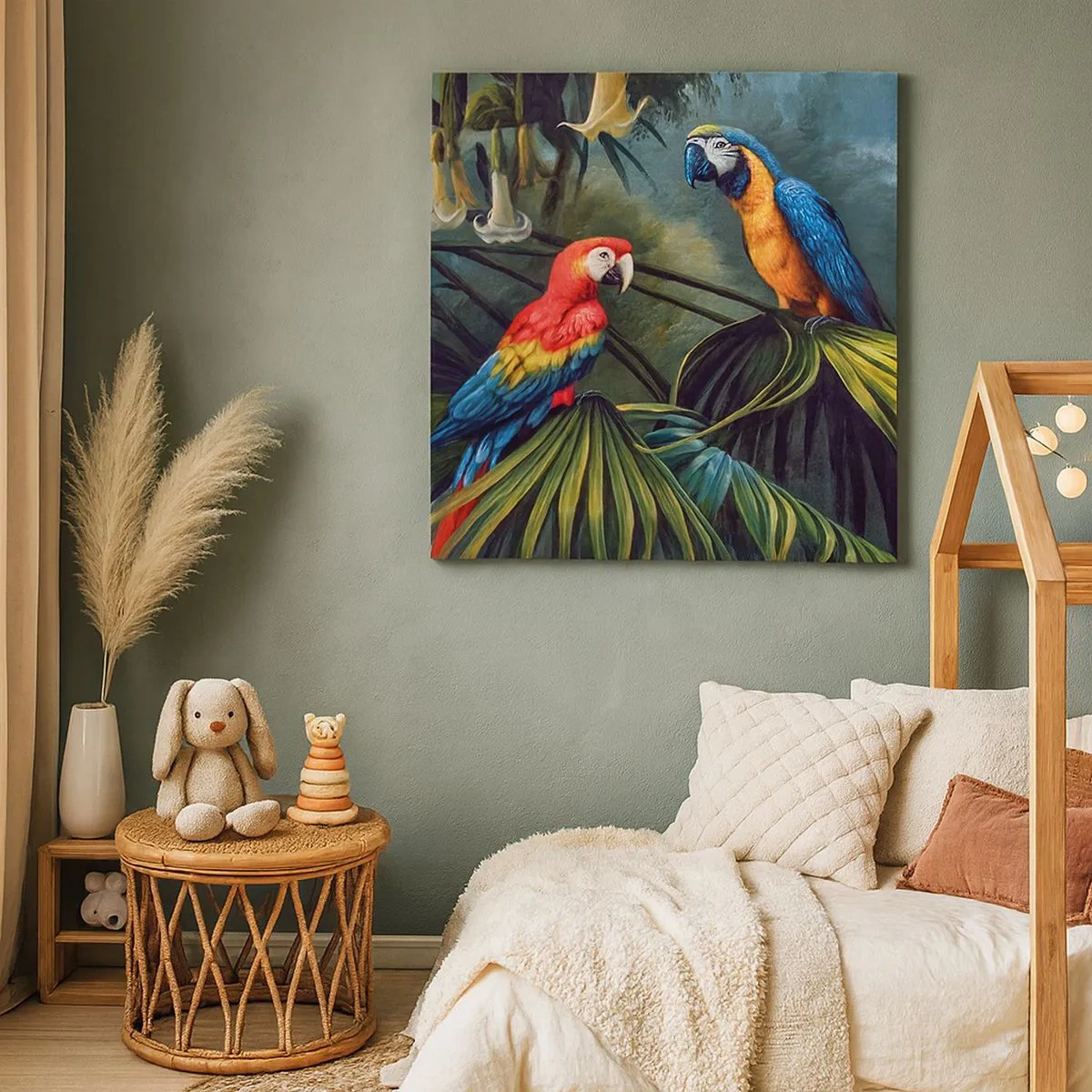 Obraz na płótnie - Romantyzm w tropikach - 30x30 cm