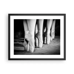 Plakat w czarnej ramie - Razem, lekko - 50x40 cm